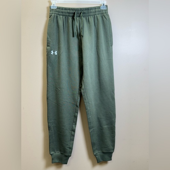 Under Armour Men's Olive Joggers - Picture 1 of 4
